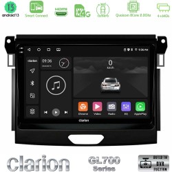 Clarion GL700 Series 8Core Android ClarionOS 4+64GB Ford Ranger 2017-2022 Navigation Multimedia Tablet 9" Με Carplay & Android Auto