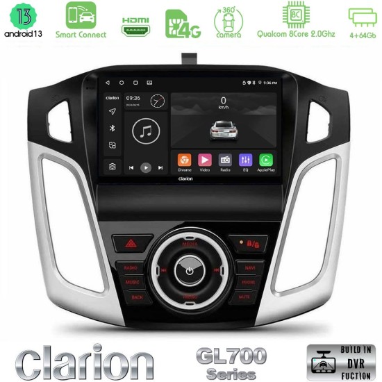 Clarion GL700 Series 8Core Android ClarionOS 4+64GB Ford Focus 2012-2018 Navigation Multimedia Tablet 9" Με Carplay & Android Auto Clarion GL700 Series 8Core Android ClarionOS 4+64GB Ford Focus 2012-2018 Navigation Multimedia Tablet 9" Με Carplay & Android Auto
