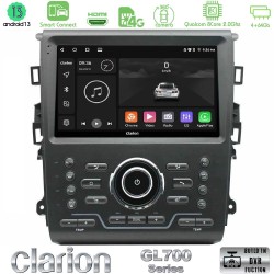 Clarion GL700 Series 8Core Android ClarionOS 4+64GB Ford Mondeo 2014-2021 Navigation Multimedia Tablet 9" Με Carplay & Android Auto