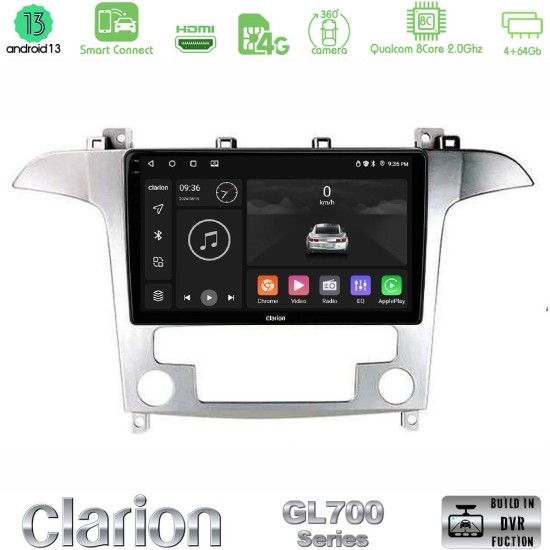 Clarion GL700 Series Ford S-Max 2006-2012 8Core Android ClarionOS 4+64GB Navigation Multimedia Tablet 9" Με Carplay & Android Auto Με Carplay & Android Auto Clarion GL700 Series Ford S-Max 2006-2012 8Core Android ClarionOS 4+64GB Navigation Multimedia Tablet 9" Με Carplay & Android Auto Με Carplay & Android Auto