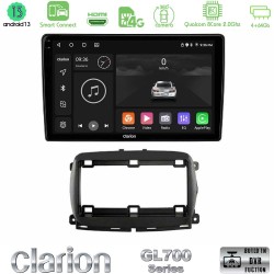 Clarion GL700 Series 8Core Android ClarionOS 4+64GB Fiat 500 2016> Navigation Multimedia Tablet 9" Με Carplay & Android Auto Clarion GL700 Series 8Core Android ClarionOS 4+64GB Fiat 500 2016> Navigation Multimedia Tablet 9" Με Carplay & Android Auto