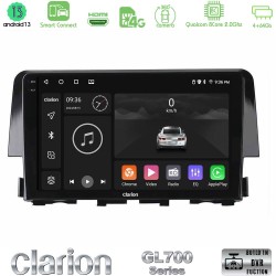 Clarion GL700 Series 8Core Android ClarionOS 4+64GB Honda Civic 2016-2020 Navigation Multimedia Tablet 9" Με Carplay & Android Auto