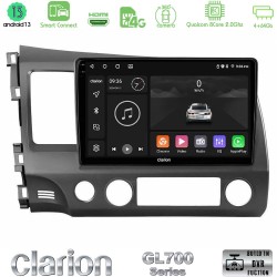 Clarion GL700 Series 8Core Android ClarionOS 4+64GB Honda Civic 2006-2011 Navigation Multimedia Tablet 10" Με Carplay & Android Auto