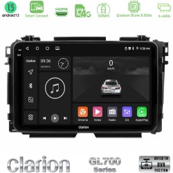 Clarion GL700 Series 8Core Android ClarionOS 4+64GB Honda HR-V Navigation Multimedia Tablet 9" Με Carplay & Android Auto