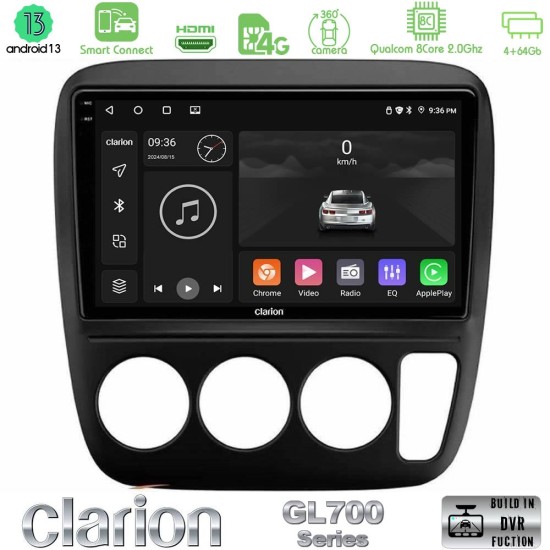 Clarion GL700 Series 8Core Android ClarionOS 4+64GB Honda CRV 1997-2001 Navigation Multimedia Tablet 9" Με Carplay & Android Auto