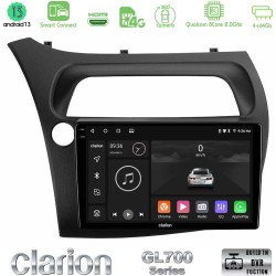 Clarion GL700 Series 8Core Android ClarionOS 4+64GB Honda CiviC Hatchback 2006-2011 Navigation Multimedia Tablet 9" Με Carplay & Android Auto