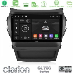 Clarion GL700 Series 8Core Android ClarionOS 4+64GB Hyundai iX45 2012-2017 Navigation Multimedia Tablet 9" Με Carplay & Android Auto