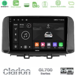 Clarion GL700 Series 8Core Android ClarionOS 4+64GB Hyundai Kona 2018-2023 Navigation Multimedia Tablet 10" Με Carplay & Android Auto