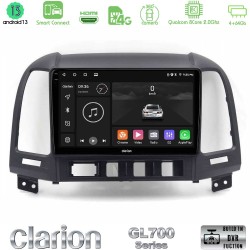 Clarion GL700 Series 8Core Android ClarionOS 4+64GB Hyundai Santa Fe 2006-2013 Navigation Multimedia Tablet 9" Με Carplay & Android Auto