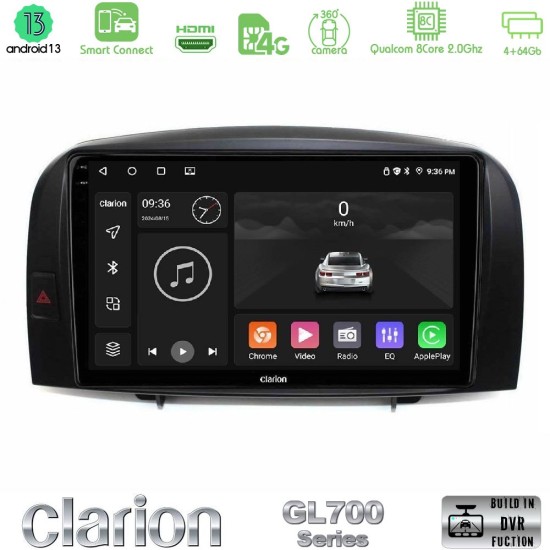 Clarion GL700 Series 8Core Android ClarionOS 4+64GB Hyundai Sonata 2005-2009 Navigation Multimedia Tablet 10" Με Carplay & Android Auto