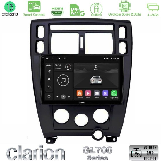 Clarion GL700 Series Hyundai Tucson 2006 – 2013 8Core Android ClarionOS 4+64GB Navigation Multimedia Tablet 10" Με Carplay & Android Auto Με Carplay & Android Auto
