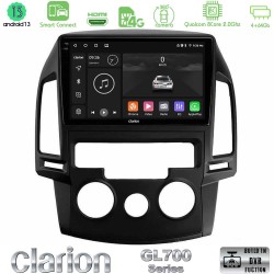 Clarion GL700 Series 8Core Android ClarionOS 4+64GB Hyundai i30 2007-2012 Manual A/C Navigation Multimedia Tablet 9" Με Carplay & Android Auto