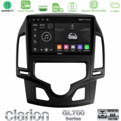 Clarion GL700 Series 8Core Android ClarionOS 4+64GB Hyundai i30 2007-2012 Auto A/C Navigation Multimedia Tablet 9" Με Carplay & Android Auto