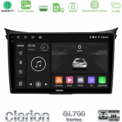 Clarion GL700 Series 8Core Android ClarionOS 4+64GB Hyundai i30 2012-2017 Navigation Multimedia Tablet 9" Με Carplay & Android Auto