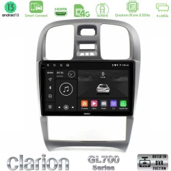 Clarion GL700 Series 8Core Android ClarionOS 4+64GB Hyundai Sonata 2001-2005 Navigation Multimedia Tablet 9" Με Carplay & Android Auto