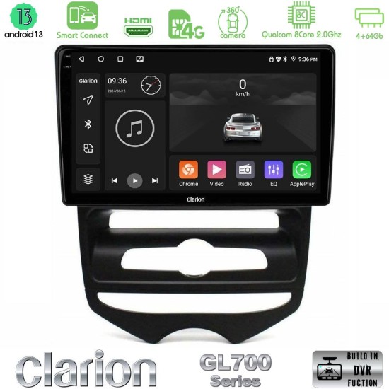 Clarion GL700 Series 8Core Android ClarionOS 4+64GB Hyundai ix20 2010-2020 (MANUAL A/C) Navigation Multimedia Tablet 9" Με Carplay & Android Auto
