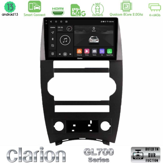 Clarion GL700 Series 8Core Android ClarionOS 4+64GB Jeep Commander 2007-2008 Navigation Multimedia Tablet 9" Με Carplay & Android Auto