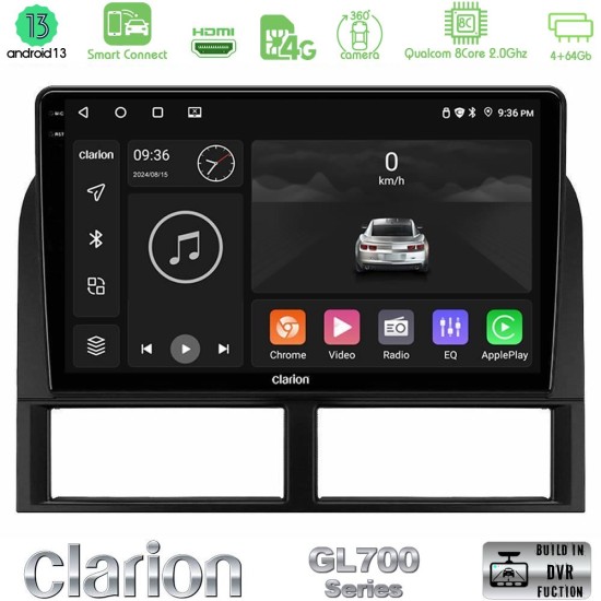 Clarion GL700 Series 8Core Android ClarionOS 4+64GB Jeep Grand Cherokee 1999-2004 Navigation Multimedia Tablet 9" Με Carplay & Android Auto