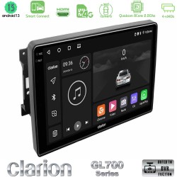 Clarion GL700 Series 8Core Android ClarionOS 4+64GB Chrysler / Dodge / Jeep Navigation Multimedia Tablet 10" Με Carplay & Android Auto