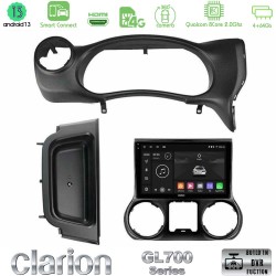 Clarion GL700 Series 8Core Android ClarionOS 4+64GB Jeep Wrangler 2014-2017 Navigation Multimedia Tablet 10" Με Carplay & Android Auto