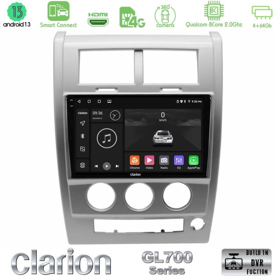 Clarion GL700 Series 8Core Android ClarionOS 4+64GB Jeep Cherokee (KK) 2008-2012 Navigation Multimedia Tablet 10" Με Carplay & Android Auto Clarion GL700 Series 8Core Android ClarionOS 4+64GB Jeep Cherokee (KK) 2008-2012 Navigation Multimedia Tablet 10" Με Carplay & Android Auto
