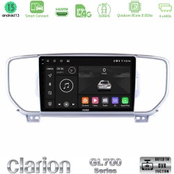 Clarion GL700 Series 8Core Android ClarionOS 4+64GB Kia Sportage 2016-2018 Navigation Multimedia Tablet 9" Με Carplay & Android Auto