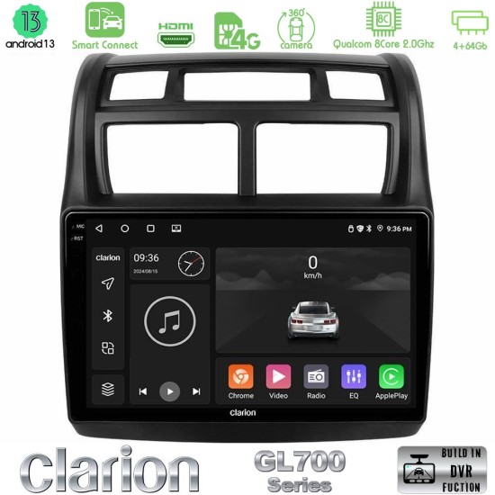 Clarion GL700 Series 8Core Android ClarionOS 4+64GB Kia Sportage 2008-2011 Navigation Multimedia Tablet 9" Με Carplay & Android Auto Clarion GL700 Series 8Core Android ClarionOS 4+64GB Kia Sportage 2008-2011 Navigation Multimedia Tablet 9" Με Carplay & Android Auto