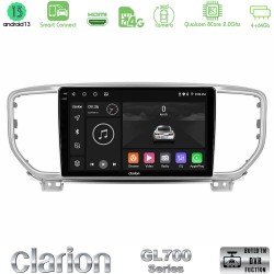 Clarion GL700 Series 8Core Android ClarionOS 4+64GB Kia Sportage 2018-2021 Navigation Multimedia Tablet 9" Με Carplay & Android Auto