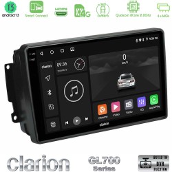 Clarion GL700 Series 8Core Android ClarionOS 4+64GB Mercedes C/CLK/G Class (W203/W209) Navigation Multimedia Tablet 9" Με Carplay & Android Auto