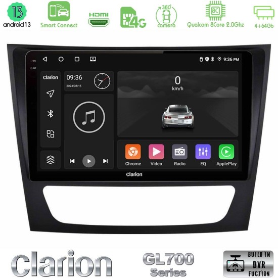 Clarion GL700 Series 8Core Android ClarionOS 4+64GB Mercedes E Class / CLS Class Navigation Multimedia Tablet 9" Με Carplay & Android Auto Clarion GL700 Series 8Core Android ClarionOS 4+64GB Mercedes E Class / CLS Class Navigation Multimedia Tablet 9" Με Carplay & Android Auto