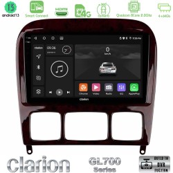 Clarion GL700 Series 8Core Android ClarionOS 4+64GB Mercedes S Class 1999-2004 (W220) Navigation Multimedia Tablet 9" Με Carplay & Android Auto