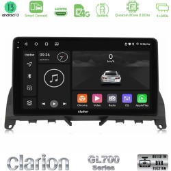 Clarion GL700 Series 8Core Android ClarionOS 4+64GB Mercedes C Class W204 Navigation Multimedia Tablet 9" Με Carplay & Android Auto