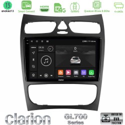 Clarion GL700 Series 8Core Android ClarionOS 4+64GB Mercedes CLK Class W209 2000-2004 Navigation Multimedia Tablet 9" Με Carplay & Android Auto