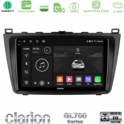 Clarion GL700 Series 8Core Android ClarionOS 4+64GB Mazda 6 2008-2012 Navigation Multimedia Tablet 9" Με Carplay & Android Auto