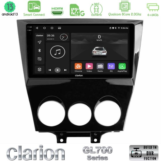 Clarion GL700 Series 8Core Android ClarionOS 4+64GB Mazda RX8 2008-2012 Navigation Multimedia Tablet 9" Με Carplay & Android Auto