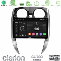Clarion GL700 Series 8Core Android ClarionOS 4+64GB Nissan Note 2013-2018 Navigation Multimedia Tablet 10" Με Carplay & Android Auto