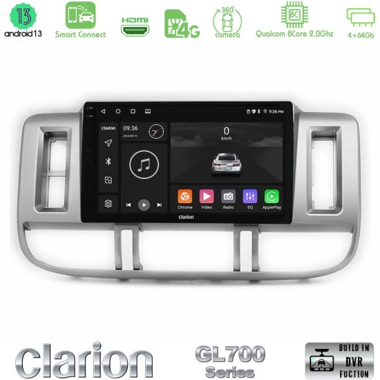 Clarion GL700 Series 8Core Android ClarionOS 4+64GB Nissan X-Trail (T30) 2000-2003 Navigation Multimedia Tablet 9" Με Carplay & Android Auto