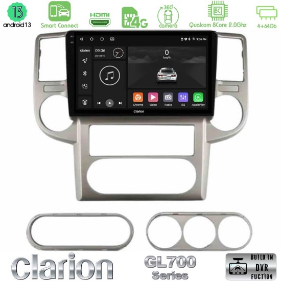 Clarion GL700 Series 8Core Android ClarionOS 4+64GB Nissan X-Trail 2003-2007 Navigation Multimedia Tablet 10" Με Carplay & Android Auto