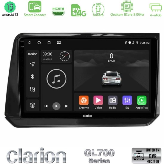 Clarion GL700 Series 8Core Android ClarionOS 4+64GB Nissan Note 2021-2026 RHD Navigation Multimedia Tablet 10" Με Carplay & Android Auto