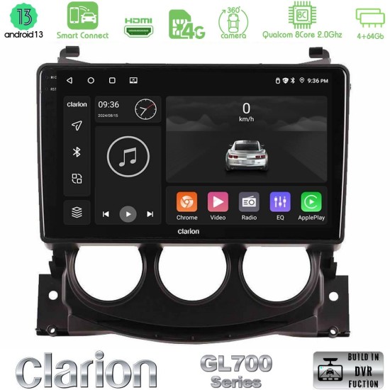 Clarion GL700 Series Nissan 370Z 2009-2013 8Core Android ClarionOS 4+64GB Navigation Multimedia Tablet 9" Με Carplay & Android Auto
