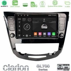 Clarion GL700 Series 8Core Android ClarionOS 4+64GB Nissan Qashqai J11 (AUTO A/C) Navigation Multimedia Tablet 9" Με Carplay & Android Auto