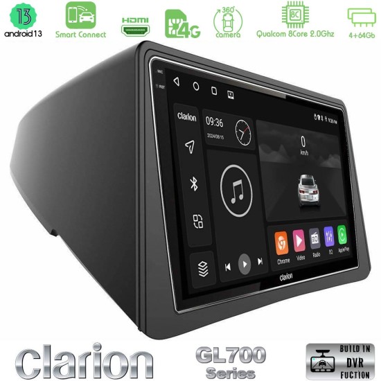Clarion GL700 Series 8Core Android ClarionOS 4+64GB Opel Mokka Navigation Multimedia Tablet 9" Με Carplay & Android Auto