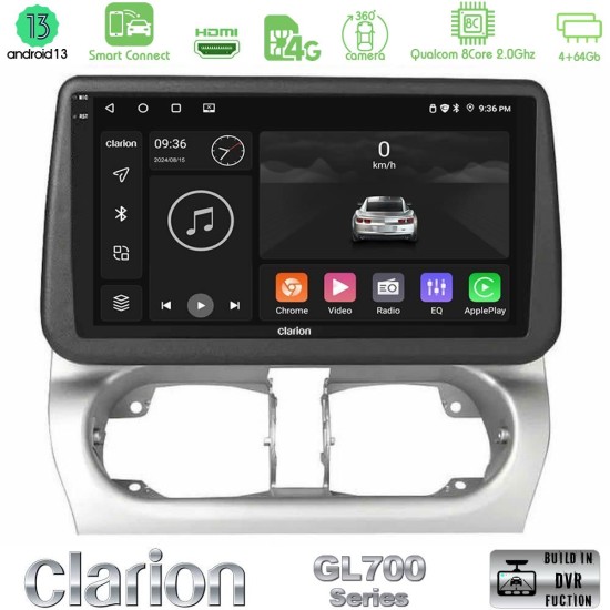Clarion GL700 Series Opel Corsa C/Combo C 8Core Android ClarionOS 4+64GB Navigation Multimedia Tablet 9" Με Carplay & Android Auto