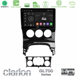 Clarion GL700 Series 8Core Android ClarionOS 4+64GB Peugeot 3008 AUTO A/C Navigation Multimedia Tablet 9" Με Carplay & Android Auto