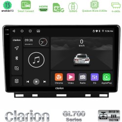 Clarion GL700 Series 8Core Android ClarionOS 4+64GB Renault Clio 5 2020-2025 Navigation Multimedia Tablet 9" Με Carplay & Android Auto