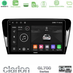 Clarion GL700 Series 8Core Android ClarionOS 4+64GB Skoda Octavia 7 Navigation Multimedia Tablet 10" Με Carplay & Android Auto