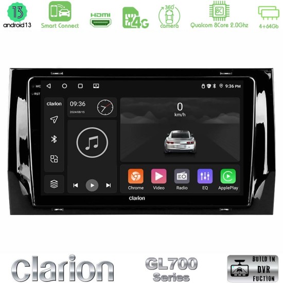Clarion GL700 Series 8Core Android ClarionOS 4+64GB Skoda Kodiaq/Karoq 2017-> Navigation Multimedia Tablet 10" Με Carplay & Android Auto