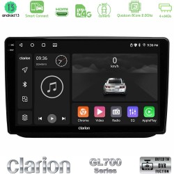 Clarion GL700 Series 8Core Android ClarionOS 4+64GB Skoda Fabia 2007-2014 Navigation Multimedia Tablet 10" Με Carplay & Android Auto