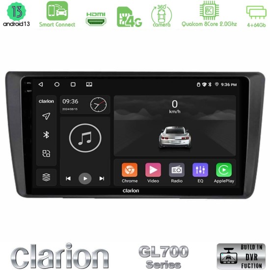 Clarion GL700 Series Skoda Octavia 2004-2012 8Core Android ClarionOS 4+64GB Navigation Multimedia Tablet 9" Με Carplay & Android Auto Clarion GL700 Series Skoda Octavia 2004-2012 8Core Android ClarionOS 4+64GB Navigation Multimedia Tablet 9" Με Carplay & Android Auto