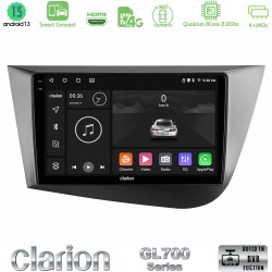 Clarion GL700 Series 8Core Android ClarionOS 4+64GB Seat Leon Navigation Multimedia Tablet 9" Με Carplay & Android Auto